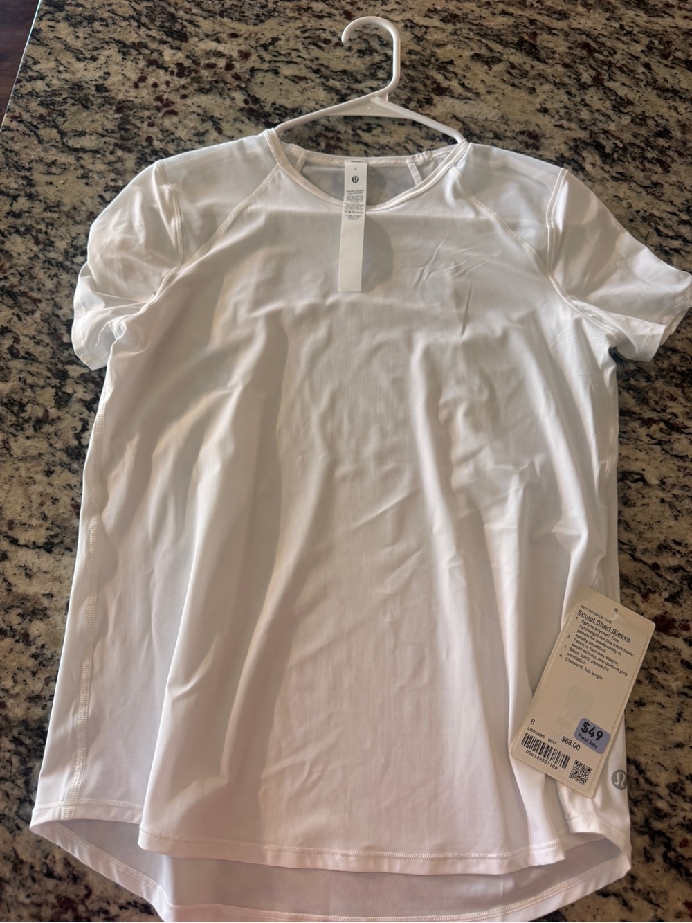 lululemon athletica women’s Short Sleeve Athletic Tee - White